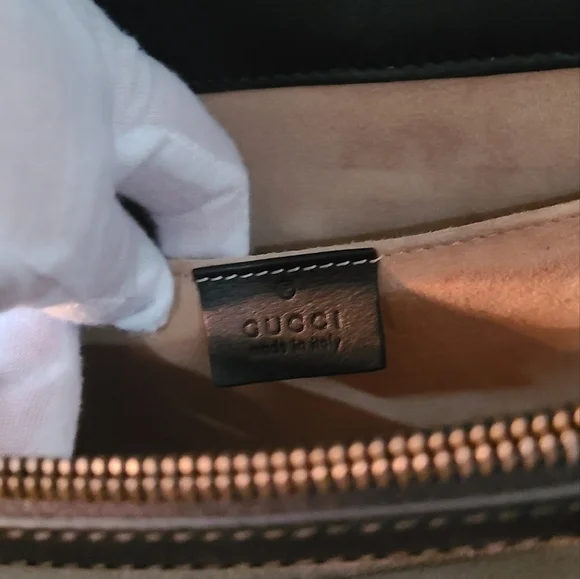 GUCCI Dionyso Bamboo Leather Handbag - Picture 5 of 17